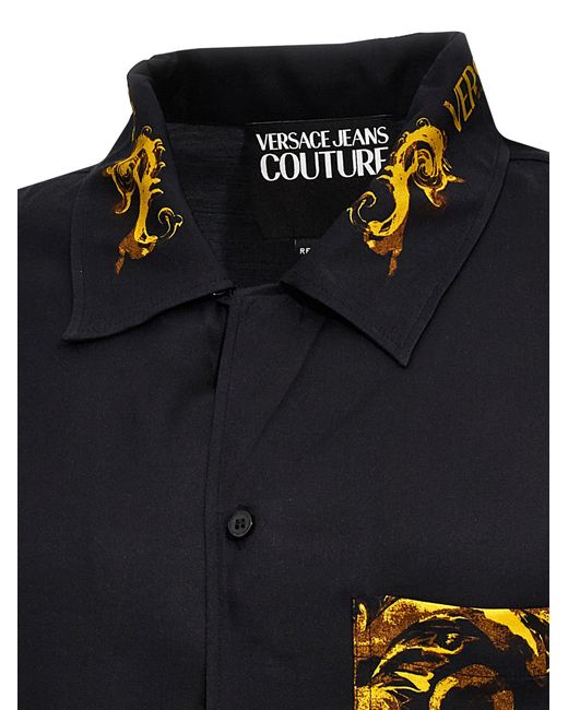 Barocco Camicie Nero di Versace in Black da Uomo