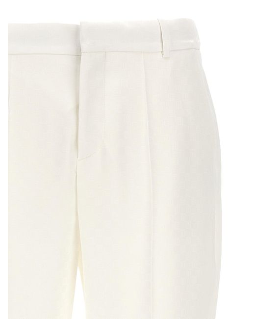 Monogramma Pantaloni Bianco di Balmain in White da Uomo
