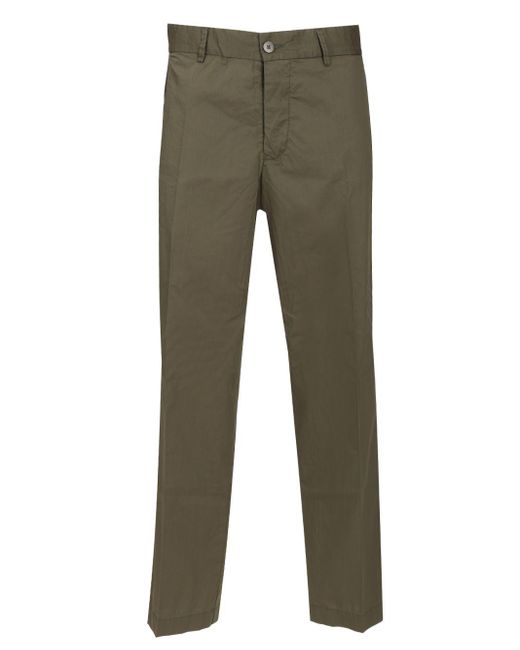 Original Vintage Green Cotton Blend Trousers for men