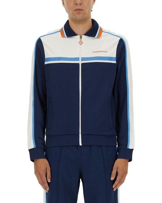 Casablanca Blue Pique Truck Jacket for men