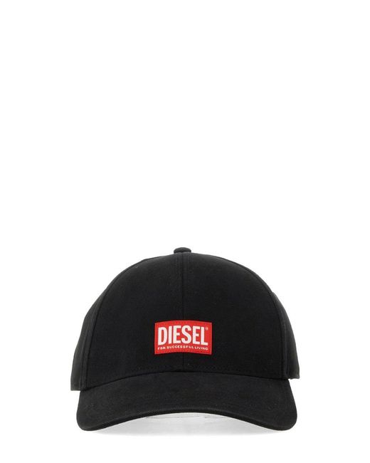 Cappello Da Baseball Con Logo-Uomo di DIESEL in Black da Uomo