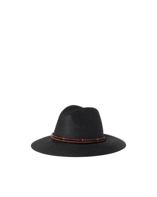 Cappello Con Dettaglio Gioiello di Brunello Cucinelli in Black
