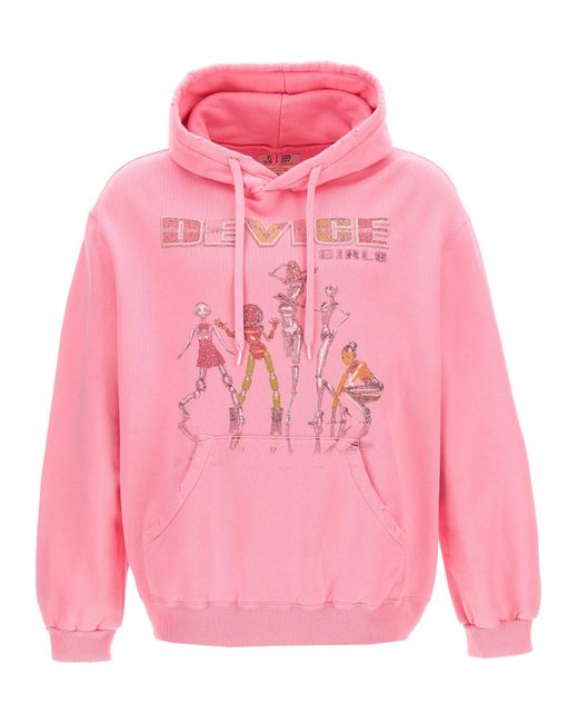 Doublet Pink X Pz Today Hoodie Sweatshirt for men