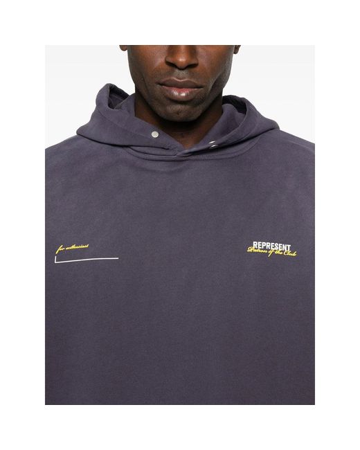 Represent Cotton Sweatshirts in Blue for Men | Lyst Canada