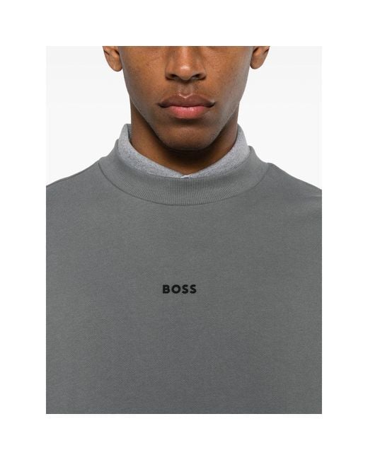 Boss Gray Sweatshirts for men