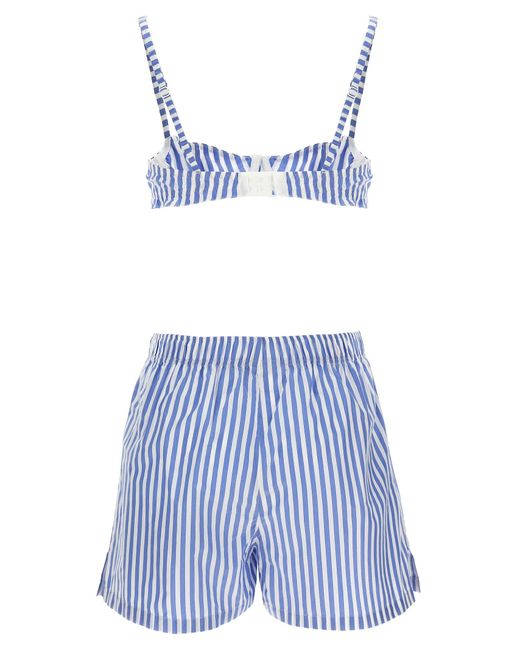 Philosophy Blue Bra + Short Set