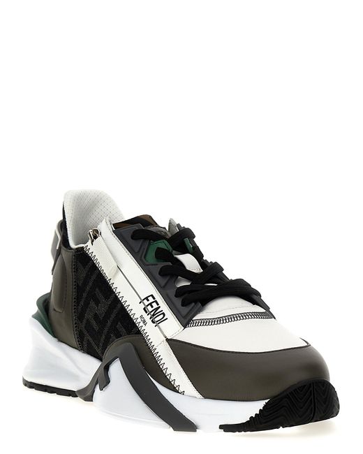 Flow Sneakers Multicolor di Fendi in Black da Uomo