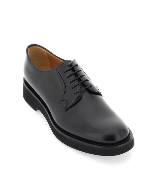 Church's Black Leather Shannon Derby Shoes