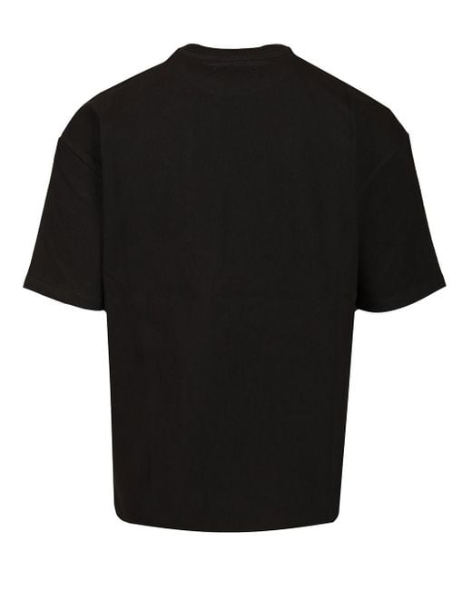 Amiri Ma スケーターロゴ刺繍クルーネックTシャツ Amiri Ma Skater Logo Embroidered Crewneck T-Shirt in Black