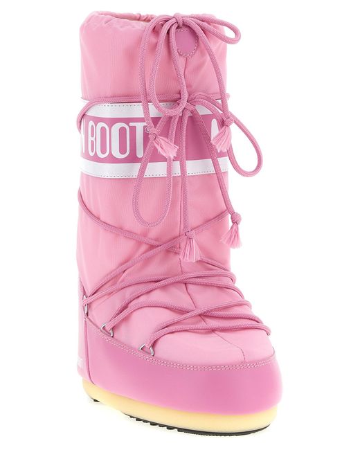 Moon Boot Pink Icon Boots And Ankle Boots
