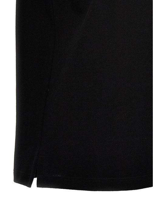 Logo Shirt Polo Nero di Alexander McQueen in Black da Uomo