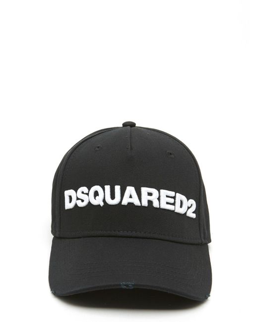 DSquared² Black Logo Cap for men