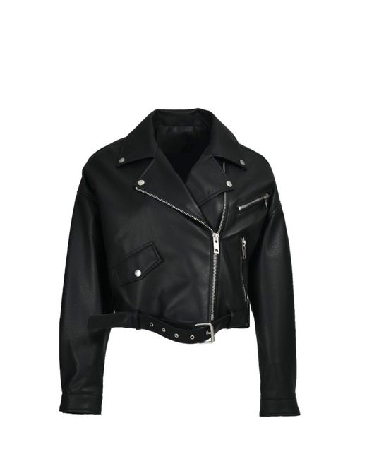 Wanan Touch Stella Jacket In Black Lambskin Leather