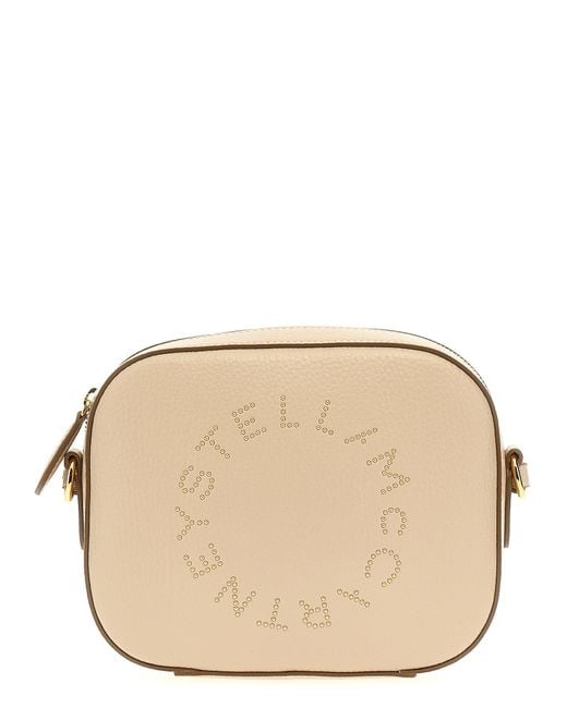 Stella McCartney Natural 'Mini Camera Bag' Crossbody Bag