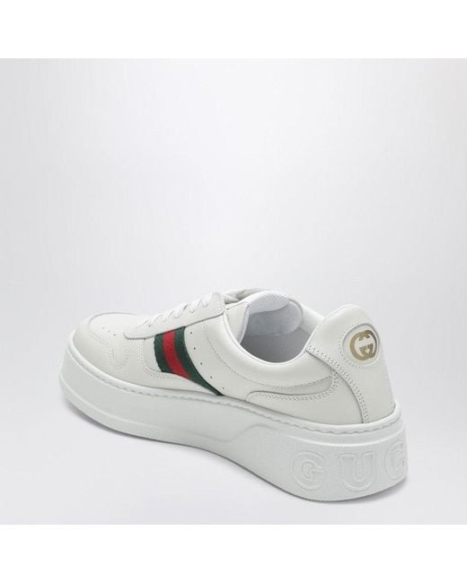 Gucci White Chunky Leather Sneaker
