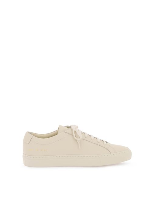 Common Projects Natural Original Achilles Leather Sneakers
