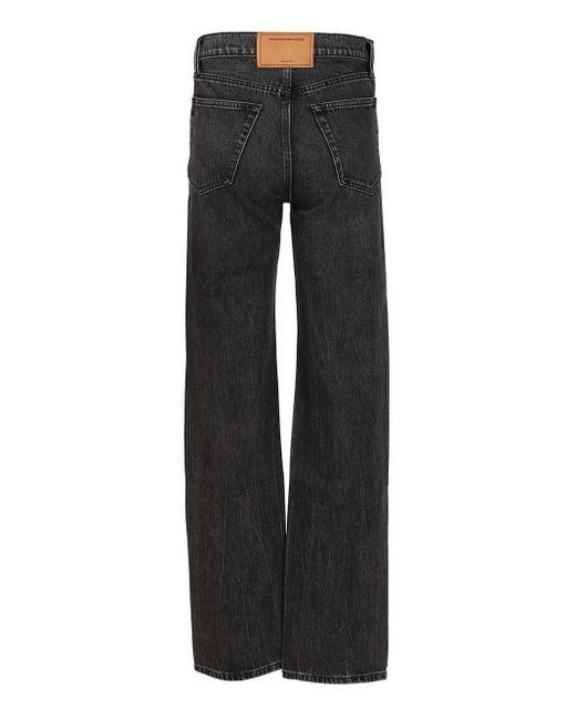 Alexander Wang Black Ez Logo Jeans