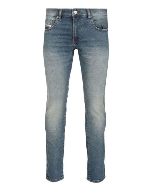 DIESEL Men's Blue Slim Jeans 2019 D-strukt 0kial