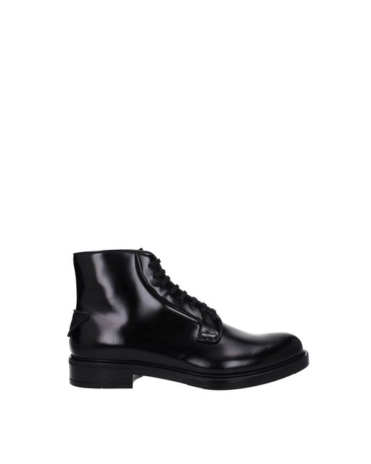 Prada Ankle Boot Leather in Black for Men | Lyst UK