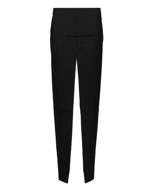 Rick Owens Black Long High-Waisted Virgin Wool Skirt Skirts