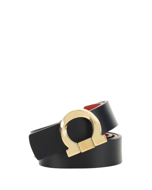 Cintura Reversibile di Ferragamo in Black