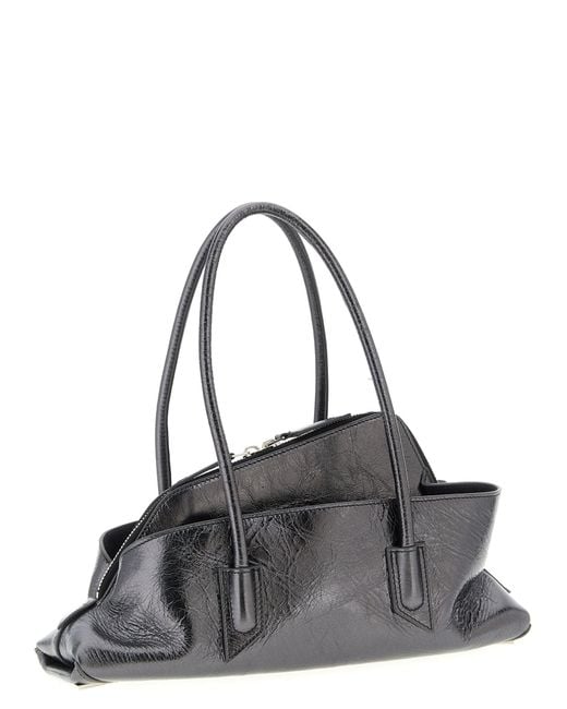 La Passeggiata Small Borse A Spalla E Tracolla Grigio-Donna di The Attico in Black