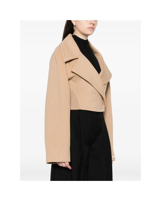 Sportmax Natural Outerwears Neutral
