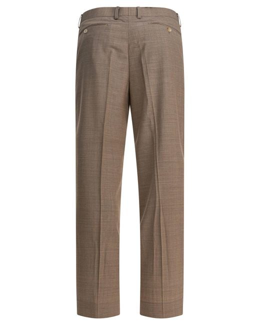 Wool Pants Trousers-Uomo di Auralee in Gray da Uomo