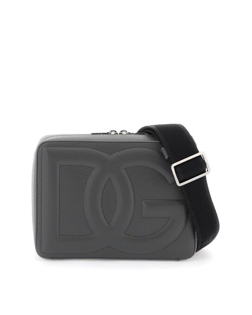Dolce & Gabbana Black Dg Logo Camera Bag For Photography for men