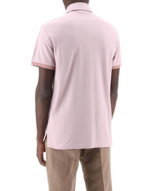 Etro Pink Regular Fit Polo Shirt for men