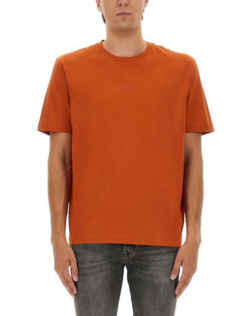 BOSS Men's Orange Relaxed Fit T-Shirt