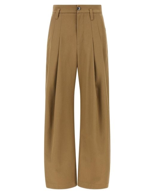 Brunello Cucinelli Natural Pleat Pants