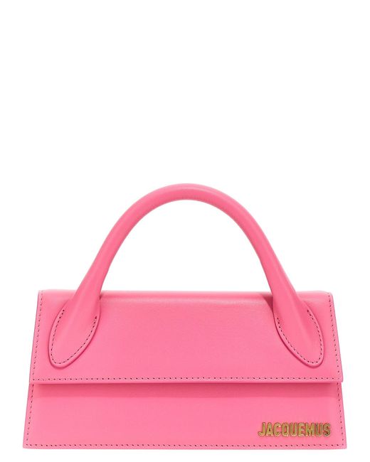 Jacquemus Pink Le Chiquito Long Hand Bags
