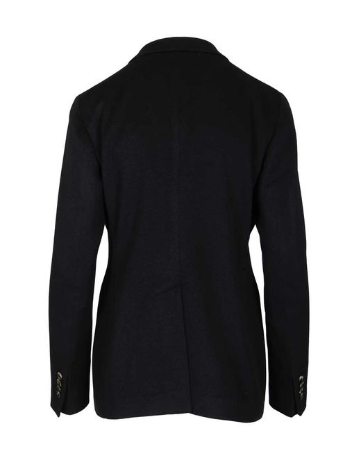 Tagliatore Black Double-Breasted Blazer