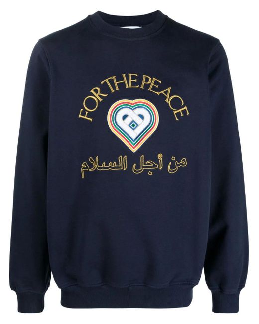 Casablancabrand Blue For The Peace Sweatshirt for men