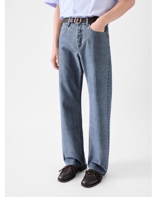 Le De-Nimes Droit A Gamba Dritta-Uomo di Jacquemus in Blue da Uomo