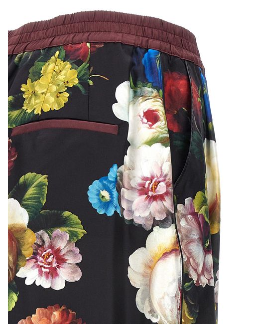 Dolce & Gabbana Multicolor Habotai Pants