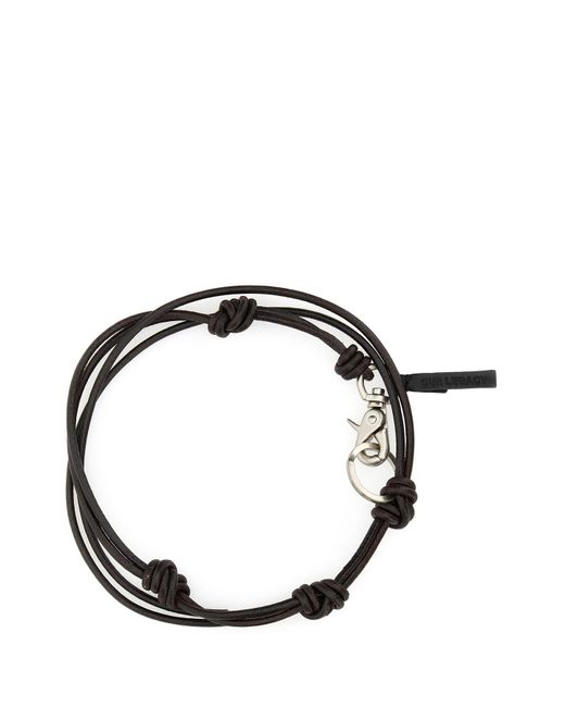 Our Legacy Men's Leather Keychain Black