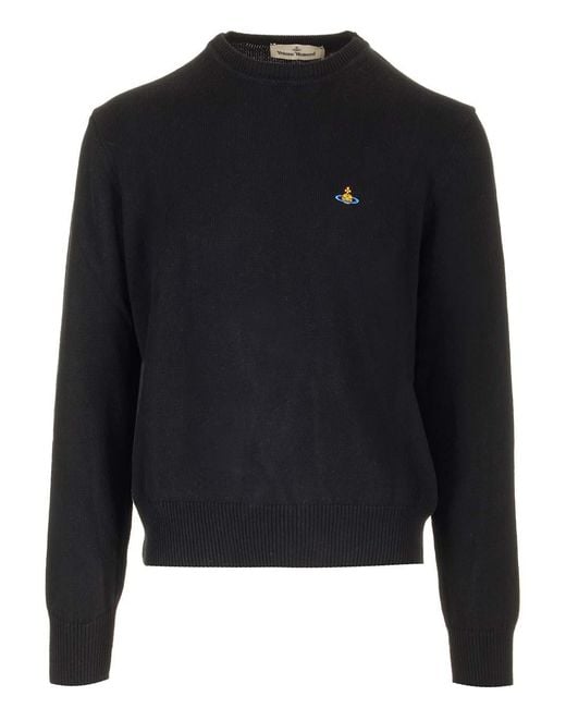 Vivienne Westwood Blue Alex Round Neck Sweater Knitwear for men