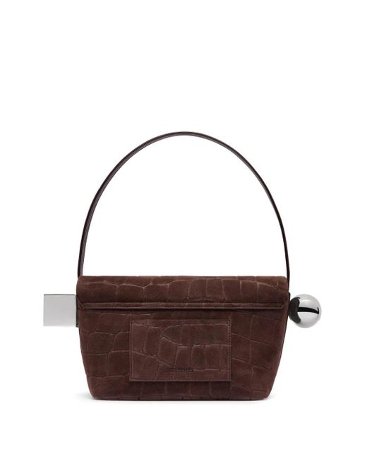 Jacquemus Brown Le Rond Carre Shoulder Bag