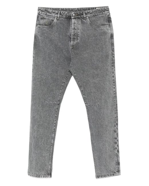Jeans Con Applicazione-Uomo di Brunello Cucinelli in Gray da Uomo