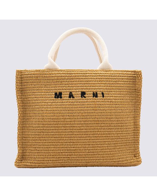 Bags Raw Sienna/Natural-Donna di Marni in Metallic