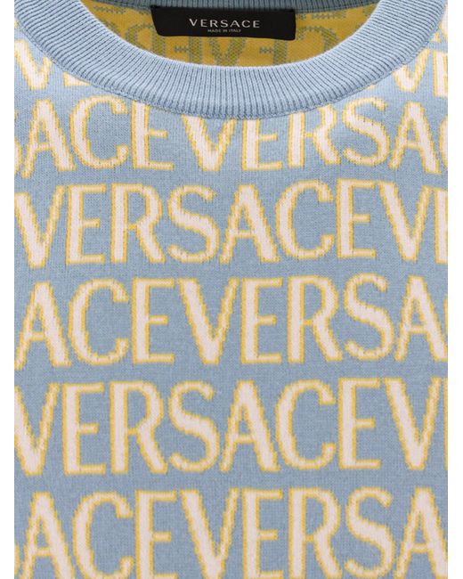 Versace Blue Jumper for men