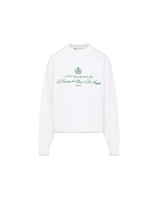 La Maille Venice Cotton Pullover-Donna di Jacquemus in White