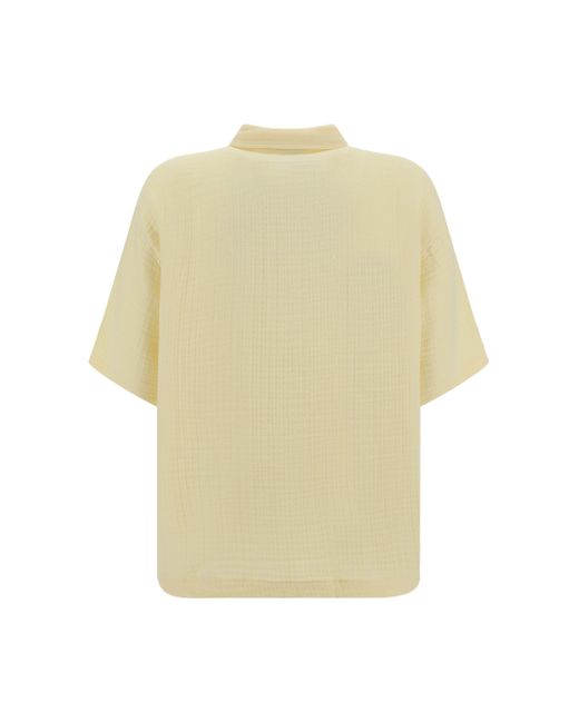 Daily Paper Yellow Enzi Seersucker Ss Shirt for men