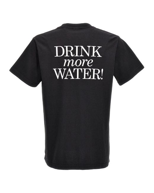 Sporty & Rich Drink More Water Tshirt in Black Lyst