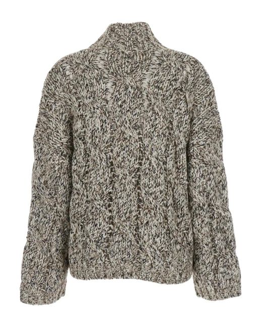 Brunello Cucinelli Gray Turtleneck Sweater