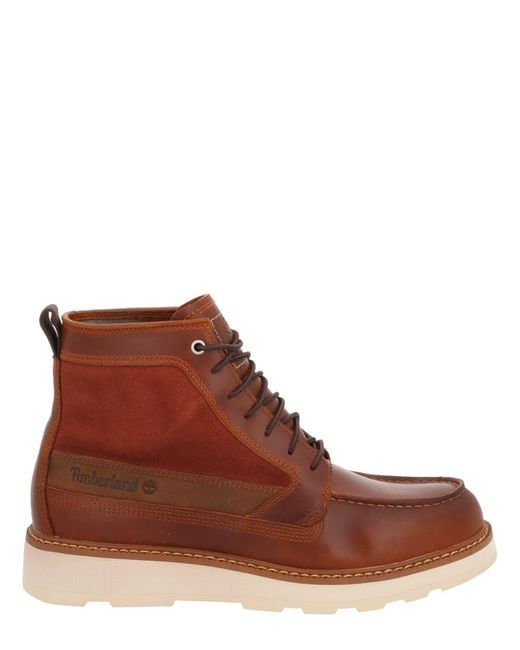 Timberland Brown Waterproof Lace-Up Boot for men
