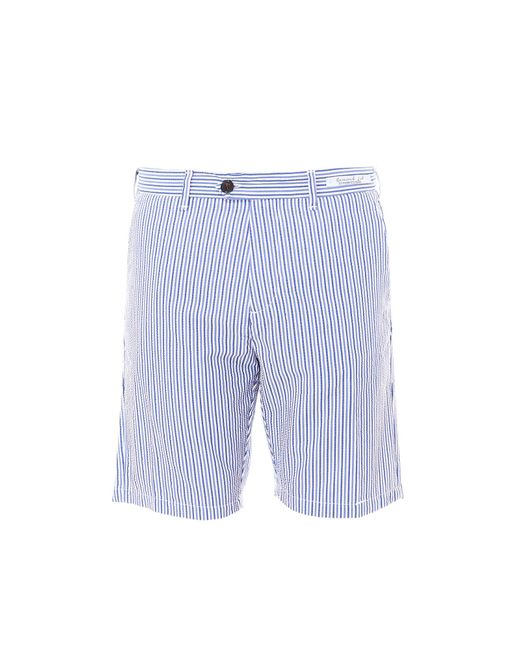 PERFECTION GDM Blue Cotton Bermuda Shorts for men