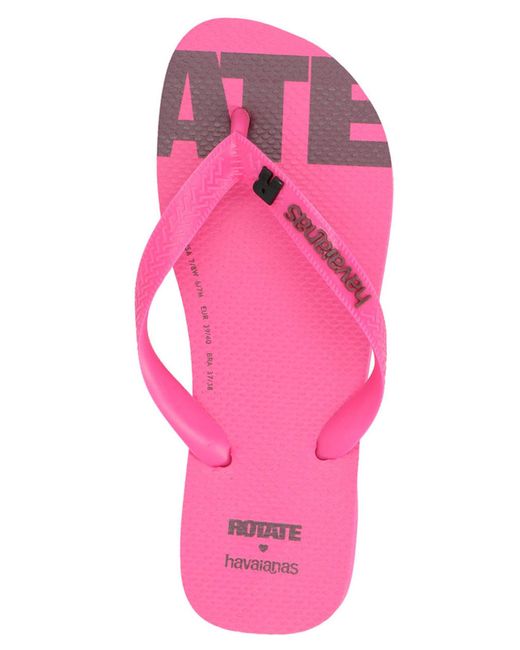 ROTATE BIRGER CHRISTENSEN Pink X Havaianas Flip Flops Sandals